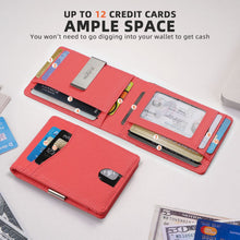 Load image into Gallery viewer, Customized Pu Leather Wallet RFID Blocking Money Clip Wallet