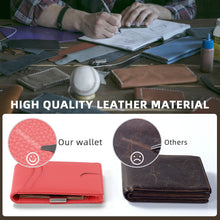 Load image into Gallery viewer, Customized Pu Leather Wallet RFID Blocking Money Clip Wallet