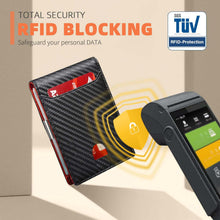 Load image into Gallery viewer, Bifold wallet custom wallet with money clip for men