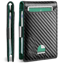 Load image into Gallery viewer, Bifold wallet custom wallet with money clip for men