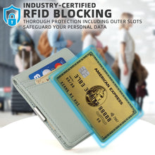 Load image into Gallery viewer, Customized Pu Leather Wallet RFID Blocking Money Clip Wallet