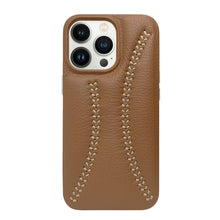 Load image into Gallery viewer, Fashion Puffer Designed Leather Case For iPhone 14 Pro Max