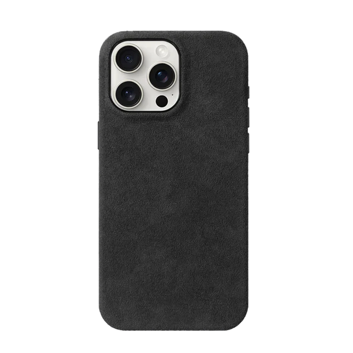 Custom Leather Phone case alcantara material case