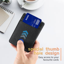 Load image into Gallery viewer, Pebble leather wallet money clip