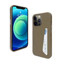 Load image into Gallery viewer, Simple Design Leather Phone Case For iPhone 13 Pro Max With Card Slot