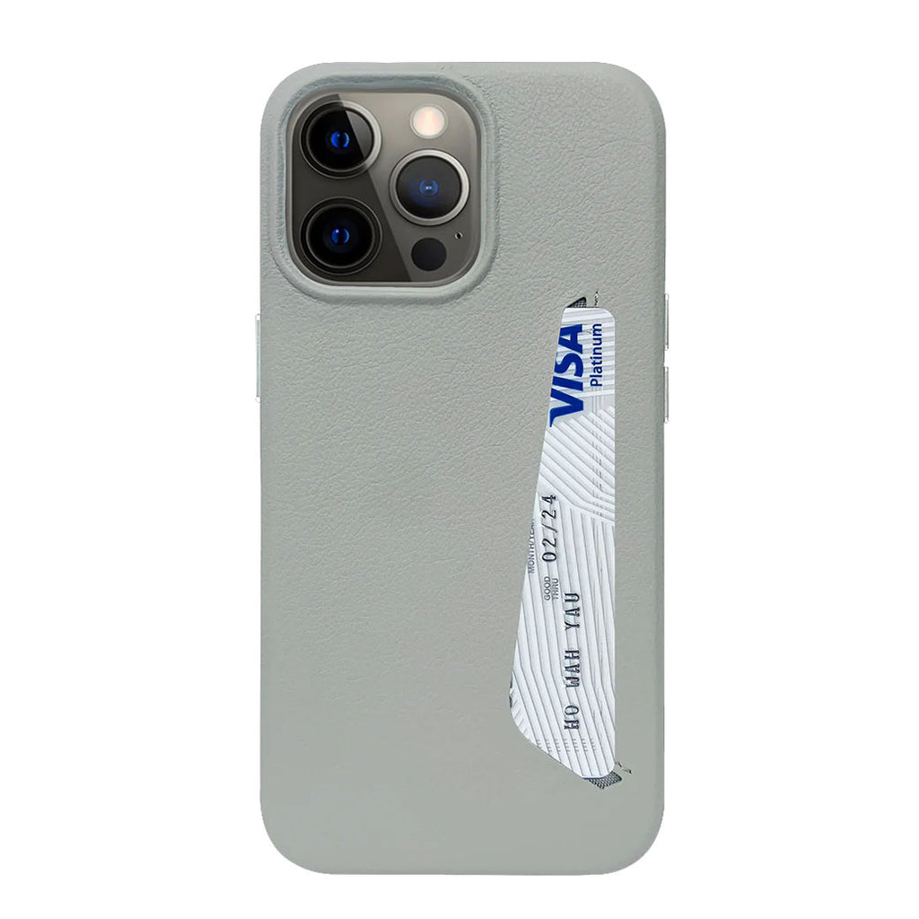 Simple Design Leather Phone Case For iPhone 13 Pro Max With Card Slot