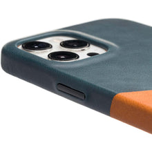 Load image into Gallery viewer, Custom Metal Button Vintage oiled wax Leather Wrapped Case For IP14