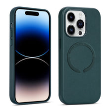 Load image into Gallery viewer, Custom Smooth Leather Phone case with wireless charging