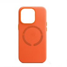 Load image into Gallery viewer, Custom Smooth Leather Phone case with wireless charging