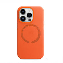 Load image into Gallery viewer, Custom Smooth Leather Phone case with wireless charging