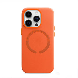 Custom Smooth Leather Phone case with wireless charging