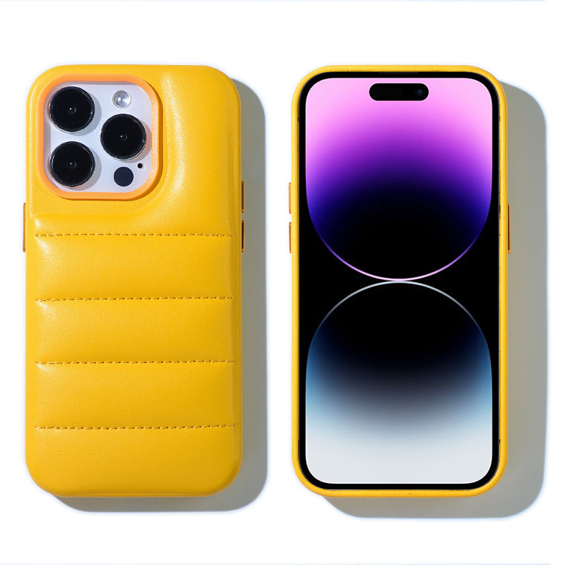 PU Leather Phone Case Puffer design for Iphone series