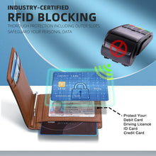 Load image into Gallery viewer, Customize front pocket leather wallet with money clip