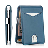New design custom leather wallet for men with clip