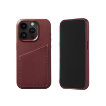 Load image into Gallery viewer, Top Grain Vegetable Tanned Leather case for Iphone 15pro