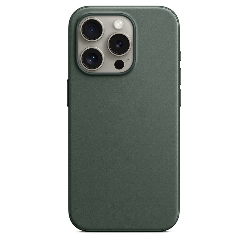 Woven twill protective Leather phone case for 15promax
