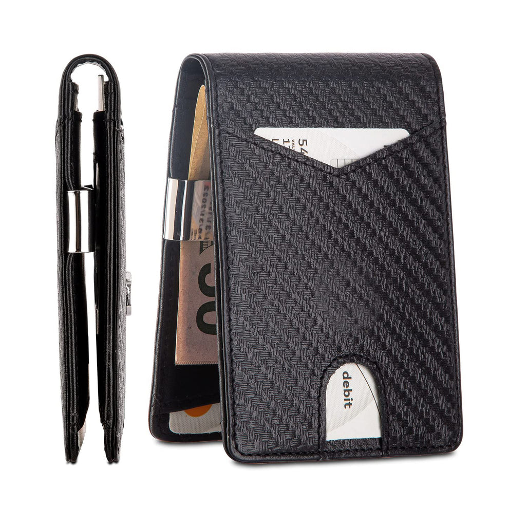 New design custom leather wallet for men with clip