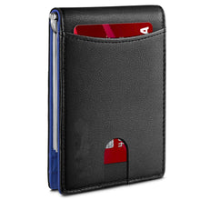 Load image into Gallery viewer, Customize front pocket leather wallet with money clip