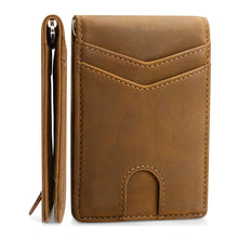 Load image into Gallery viewer, Vintage leather custom money clip for men