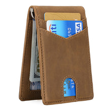 Load image into Gallery viewer, Vintage leather custom money clip for men