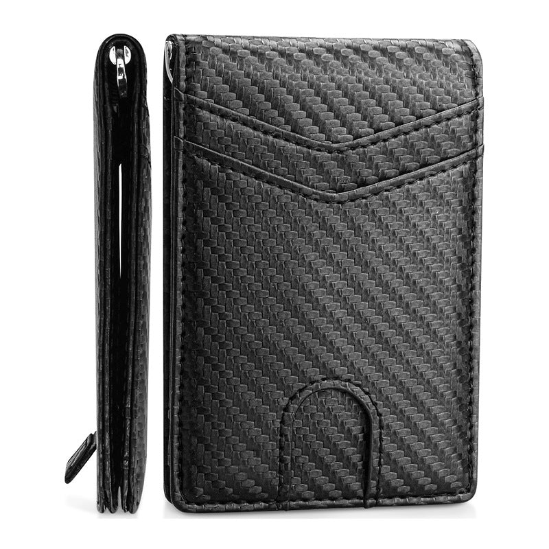 Vintage leather custom money clip for men