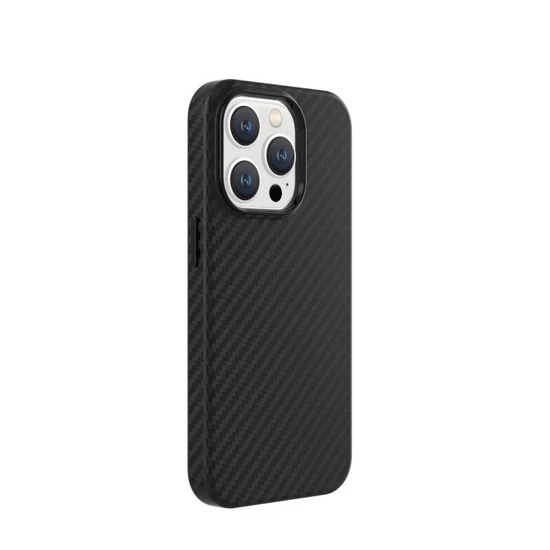 Carbon fiber leather MagSafe protective case For iPhone 14 series